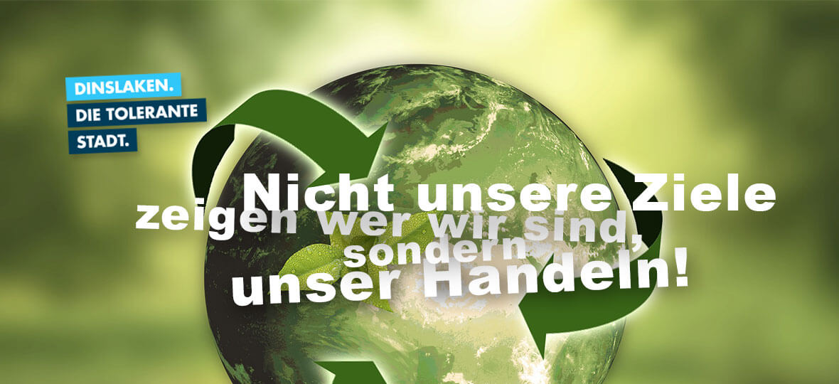 Tolerantes Dinslaken - Projekte 2018 - Eine Ausstellung - Demokratie Leben - Nachhaltig handeln